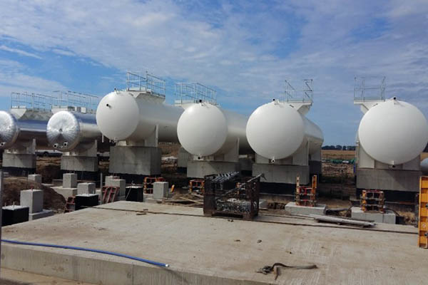 Crude oil tanks