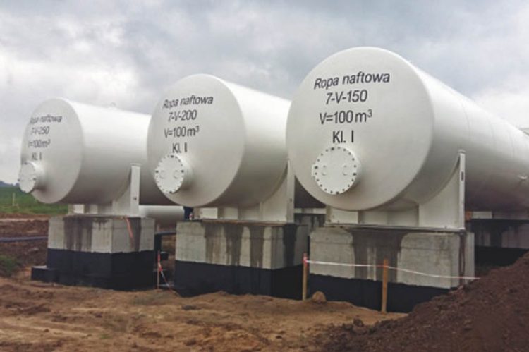 Crude oil tanks