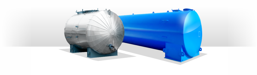 Aboveground horizontal tanks