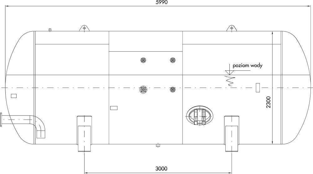 Hydrophore tanks - drawing