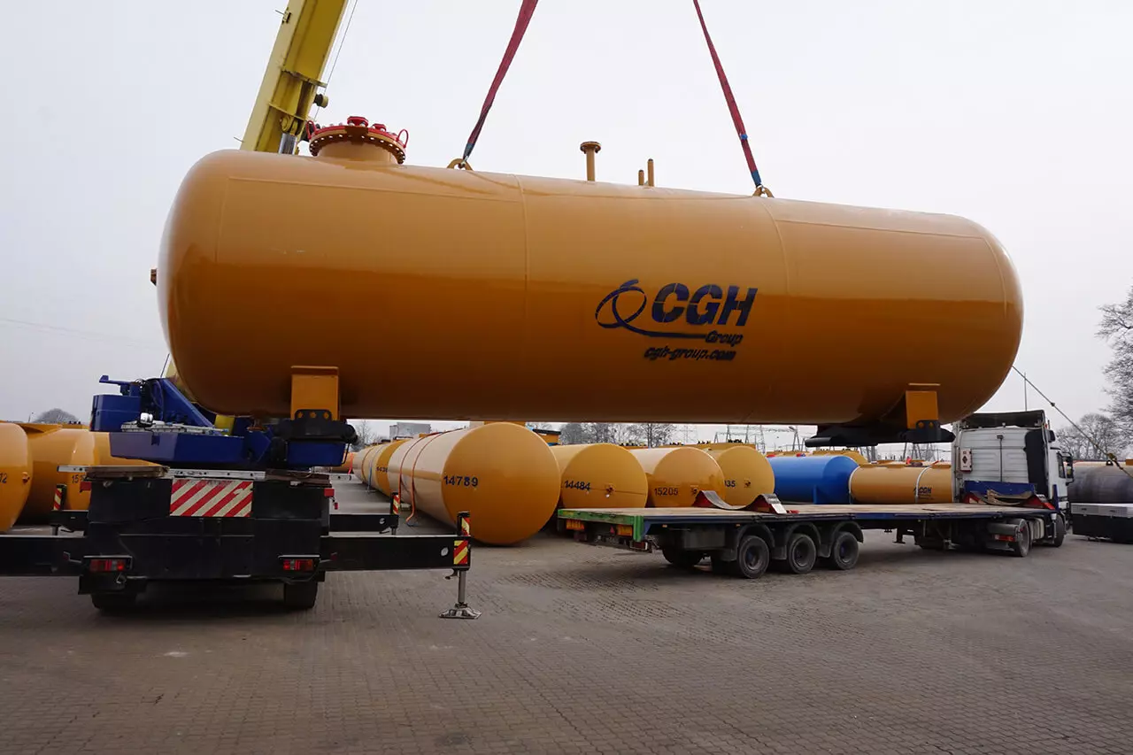 Underground LPG tanks